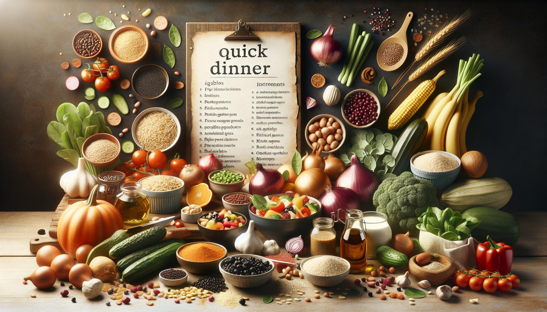 Inspirace pro rychlé večeře z dostupných surovin